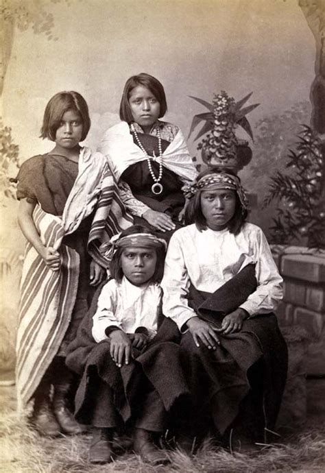 Four Pueblo Children Before Carlisle Indian School Cchs