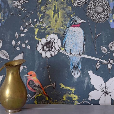 Are You Interested In Our Colourful Birds Wallcovering Wallpaper With