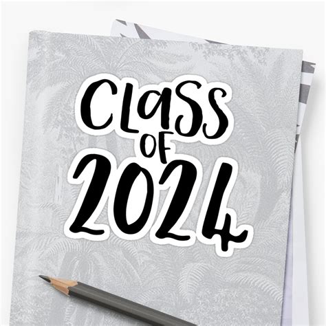 Class Of 2024 Sticker By Randomolive Redbubble