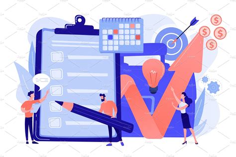 Project Planning Vector Illustration Vector Graphics ~ Creative Market