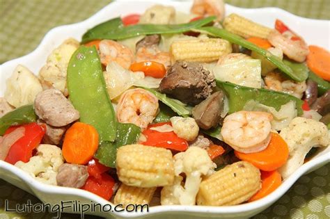 Chop Suey Recipe Filipino Recipes From Lutong Filipino Recipe Vegetable Recipes Soy