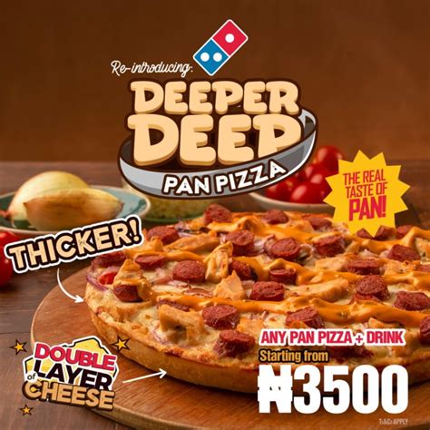 Dominos Re Launches Pan Pizza As “deeper Deep Pan Pizza” Marketing