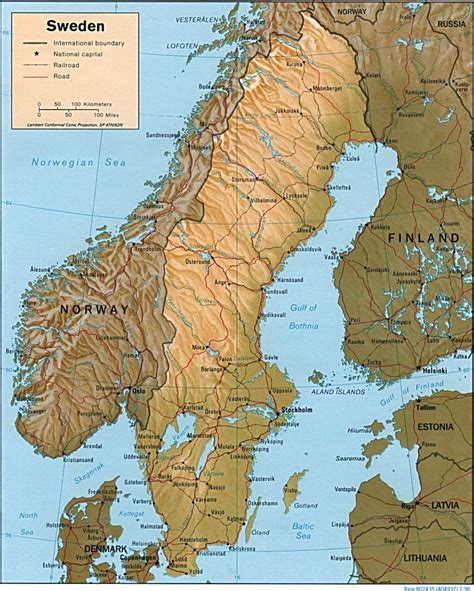 Švédsko: mapa Švédska | CK Mundo