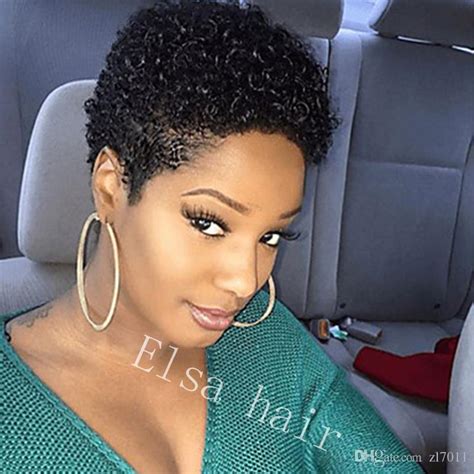 Short Curly Lace Front Human Hair Wigs Pre Plucked With