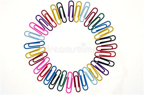 Colorful Paper Clip Stock Image Image Of Blue Close 18211467