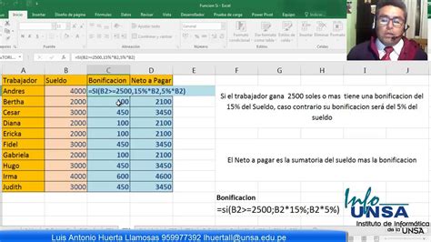 Sesión 11 Funciones Lógicas En Excel Youtube