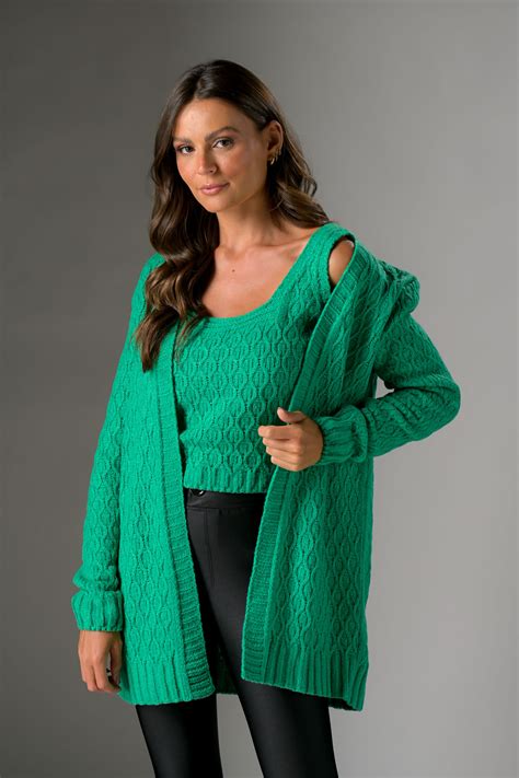 Twin Set Em Tricot Isadora Verde Clothes And Co