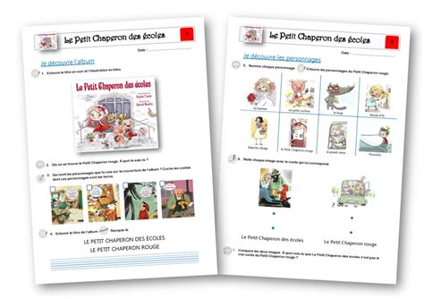 Le Petit Chaperon Rouge Questions De Compréhension