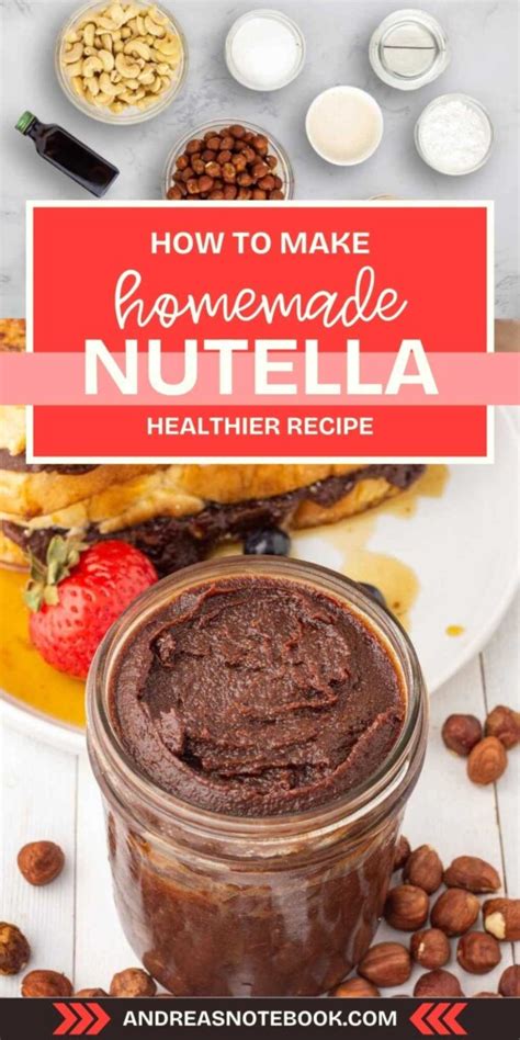 Healthy Homemade Chocolate Hazelnut Spread Nutella