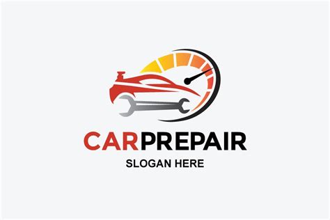 Car Repair Logo Creative Illustrator Templates Creative Market