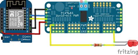 Pca9685 Led Controller And Esp8266 Example Esp8266 Learning