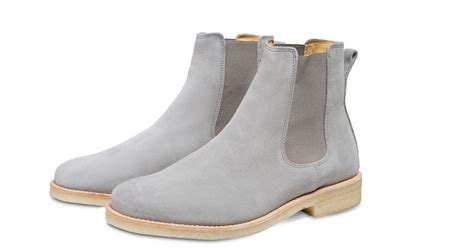 Our range includes suede & leather chelsea boots in shades of black, grey, brown, tan, navy. Light Grey Suede Chelsea Boots Mens di 2020