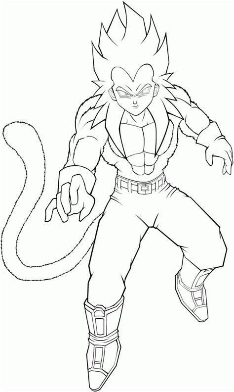 Goku Ssj4 Coloring Pages Coloring Home