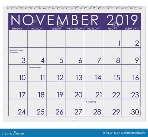 Gruñido Escena Casa Calendario Del Mes De Noviembre 2019 Microscopio