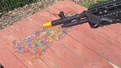 Airsoft Guns Vs Orbeez Experiment Satisfying YouTube