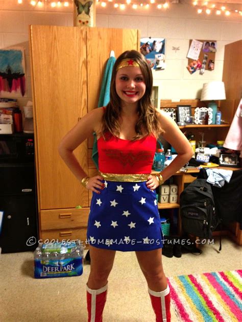 A place for pictures and photographs. Cool Homemade Wonder Woman Costume | Wonder woman halloween costume, Wonder woman costume diy ...