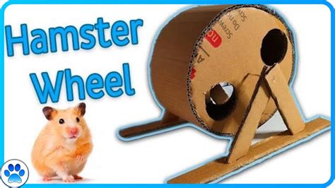 Making A Hamster Wheel From Cardboard Easy Diy Hamster Toy Youtube