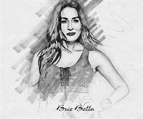 Celebrity Brie Bella Mixed Media By Emilio Nolan Fine Art America