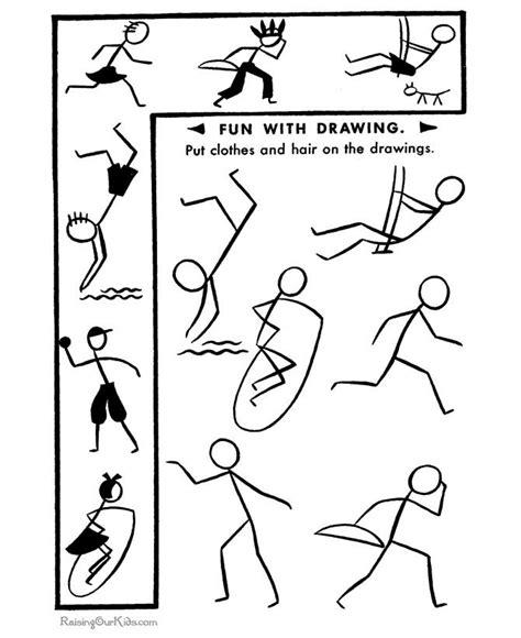 Stick figure doodle outdoor background. Stick Man Coloring Pages at GetColorings.com | Free ...