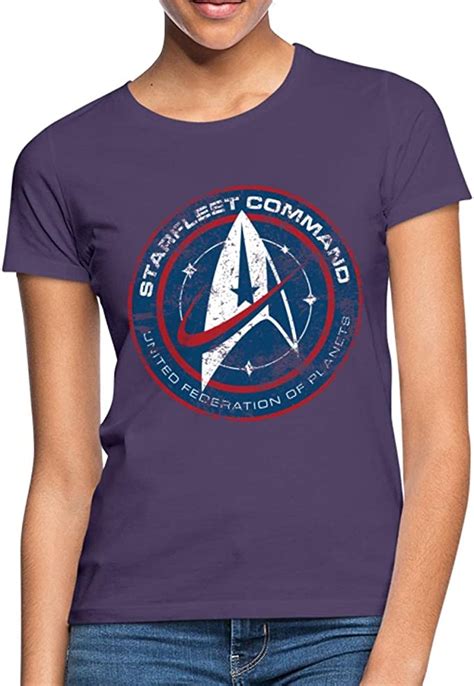 Spreadshirt Star Trek Discovery Abzeichen Sternenflotte Frauen T Shirt