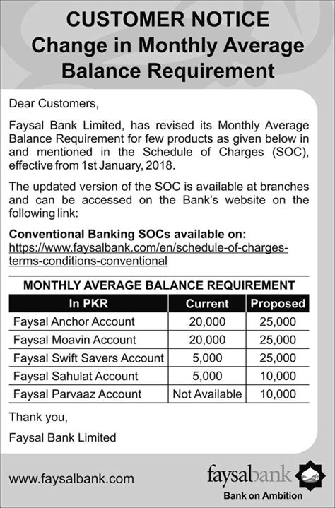 (i) increased fees for the consumer; Customer Notice for Change in Monthly Average Balance ...