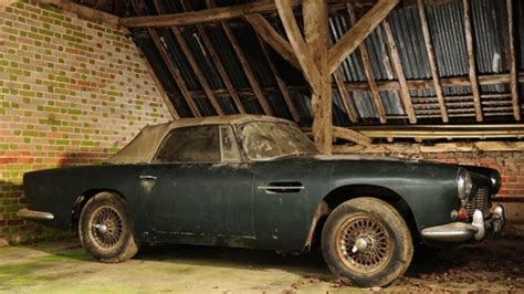 Barn Finds Classier In Britain Aston Martin Db4 Convertible Heads To