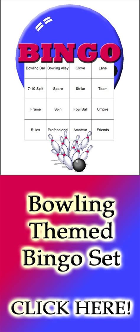 Bowling Themed Bingo Set Etsy Bingo Set Bingo Cards Bingo
