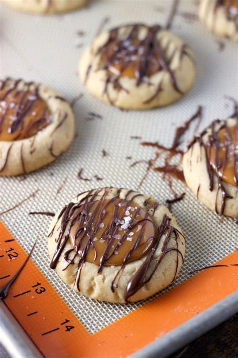 Salted Caramel Thumbprint Cookies Made To Be A Momma