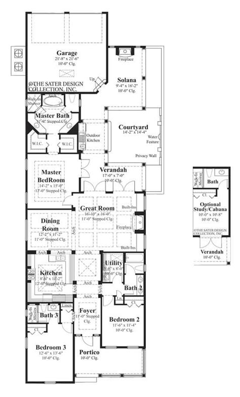 Narrow lot house plans are ideal for building in a crowded city, or on a smaller lot anywhere. 6520_M | Narrow lot house plans, Luxury house plans ...