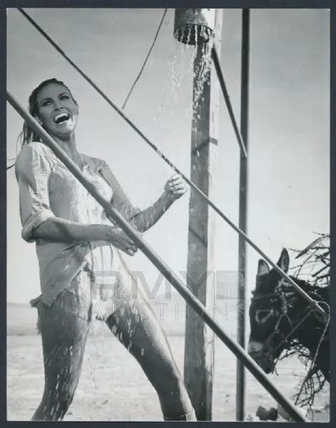 Raquel Welch Shower In The Desert Sexy Vintage Photo