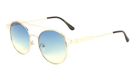 Retro Aviators Oceanic Color Lens Wholesale Bulk Sunglasses Frontier Fashion Inc