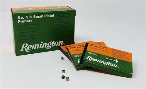 Remington Small Pistol Primers 5 12 Box Of 1000 10 Trays Of 100