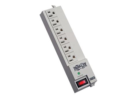 Tripp Lite Surge Protector Power Strip 120v Rt Angle 6 Outlet 6 Cord