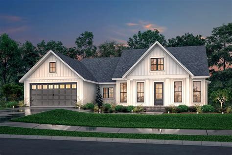 Plan 51829hz One Story Modern Farmhouse Plan With Open Concept Living