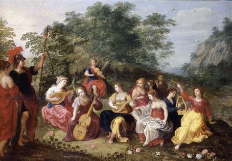Minerva And The Nine Muses By Balen Hendrick Van