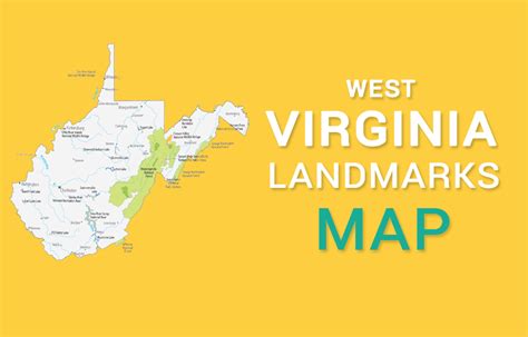 West Virginia State Map Places And Landmarks Gis Geography