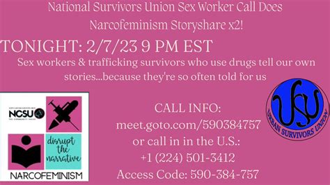 Urban Survivors On Twitter Tonight 2 7 23 9 Pm Est National Usu Sex Worker Call Has Our