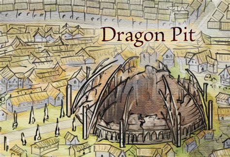 The Dragon Pit From The Official Map Of Kings Landing Fantastic Maps