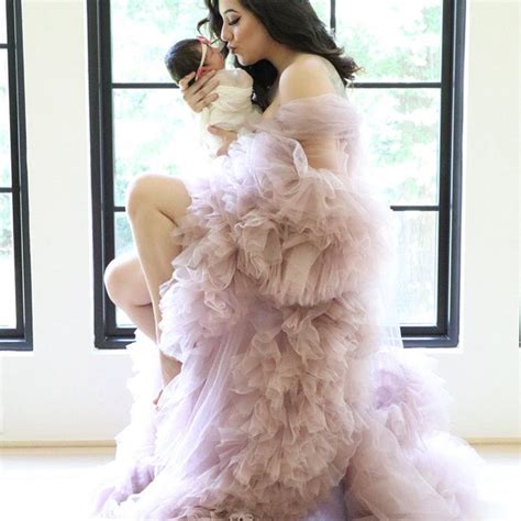 Ready To Ship Blush Pink Tulle Maternity Dress Photo Shoot Etsy