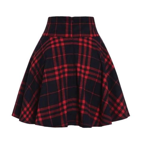Gothic Harajuku Red Black Lace Up Plaid Skirt Plaid Skirts Skirts Red Plaid Skirt
