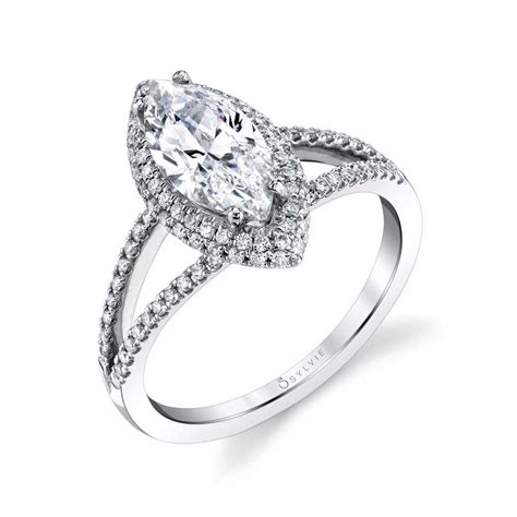 How to find the best engagement rings. Marquise Shaped Engagement Ring with Split Shank - SY289