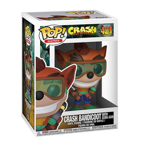 Funko Pop Crash Bandicoot S2 Crash Bandicoot With Scuba Gear