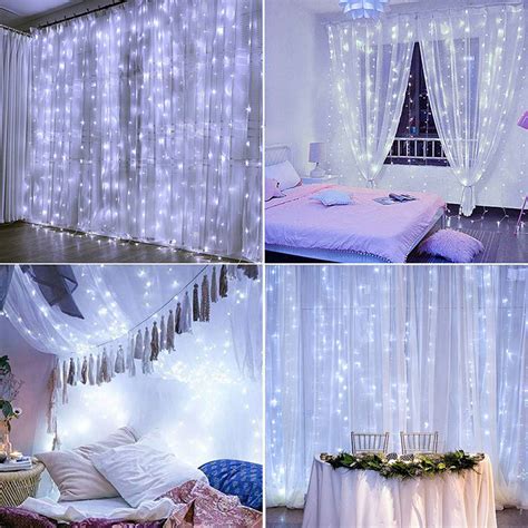 New 3m2m1m Led Curtain Fairy Lights Usb String Lights Bedroom Wedding
