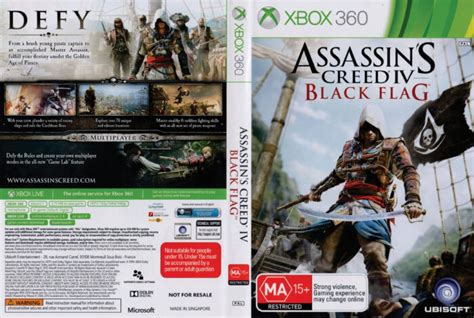 Assassins Creed IV Black Flag Xbox 360 DVD Cover 2013 PAL