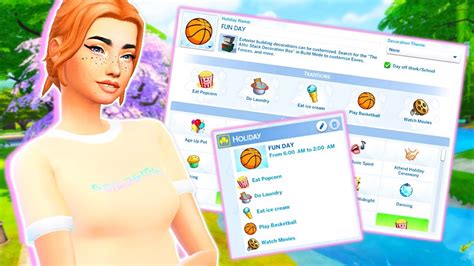 More Random Holiday Traditions🏀🍿 The Sims 4 Mod Review Youtube