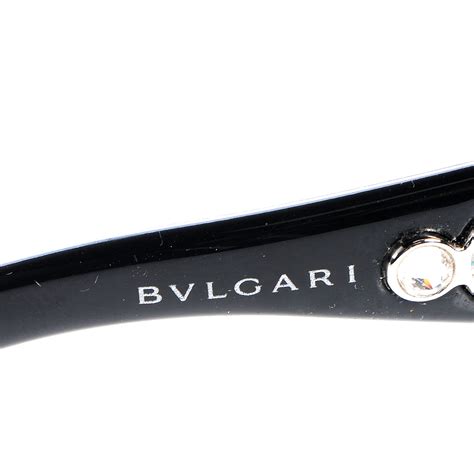 Bulgari Bvlgari Crystal Flower Sunglasses 652 B Black 74665