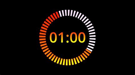 1 Minute Timer 60 Second Countdown With Alarm Youtube