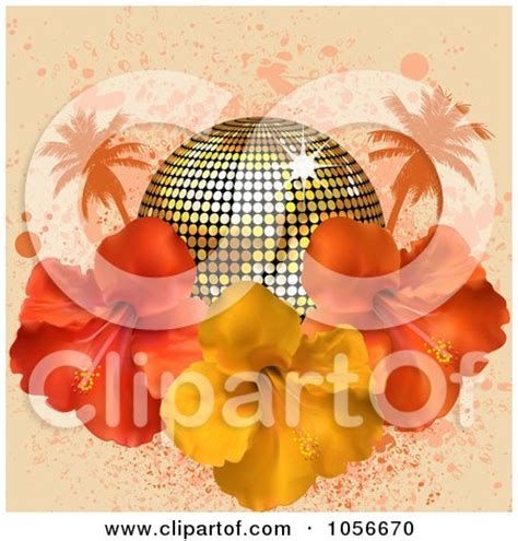 Royalty Free Vector Clip Art Illustration Of A Golden Disco Ball With