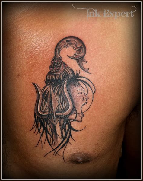 Lord Shiva Portrait Tattoo Done By Raj Yadav At Ink Expert Tattoo