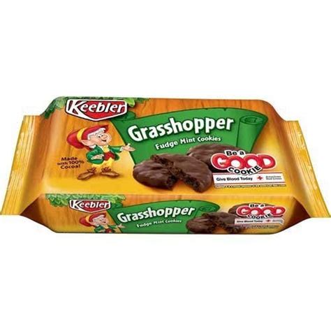 Keebler Fudge Shoppe Grasshopper Fudge Mint Cookies 10 Oz